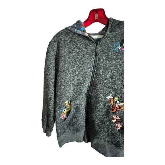 DIsney 2019 World Hooded Sweatshirt Kids Size XL Embroidered Both Sides - Picture 3 of 8
